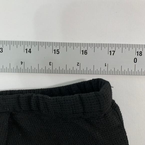 Eileen Fisher L Black Womens High Rise Straight Ankle Pants Tapered Textured - Picture 6 of 8